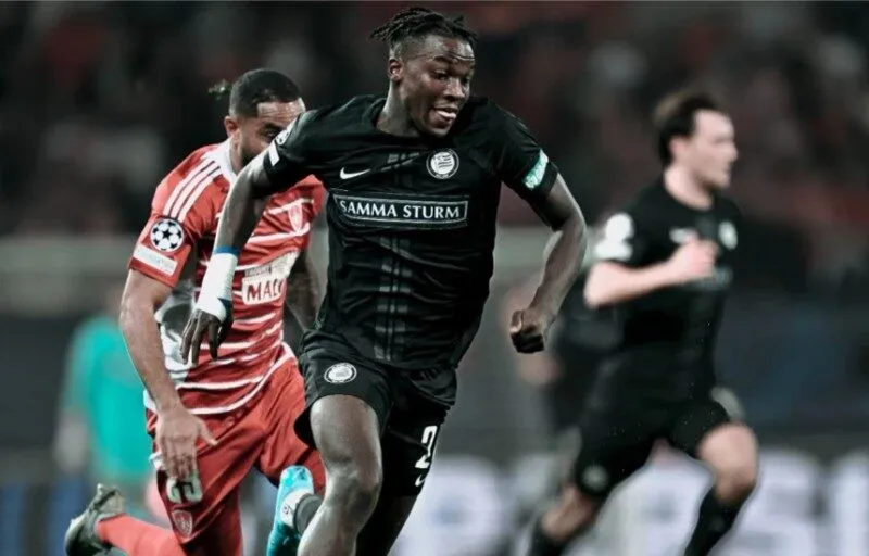 Sturm Graz gặp khó khi tiếp đón Hearts
